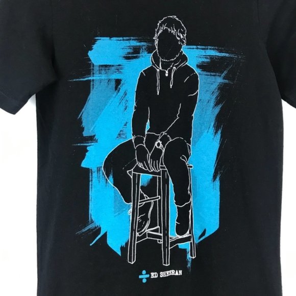 Ed Sheeran Divide Tour Black Graphic Tee Shirt - Picture 4 of 16